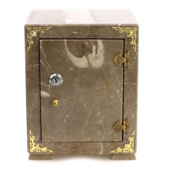Сейф средний из коричневого мрамора 124372