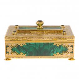 Малахитовая шкатулка "Гармония" Златоуст