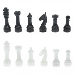 Каменные шахматы &amp;quot;Узоры&amp;quot; мрамор доска 25х25 см