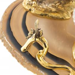 Медовница &amp;quot;Медведь&amp;quot; камень агат Златоуст