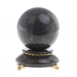 Шар "Антистресс" из камня лабрадорит 10 см на подставке