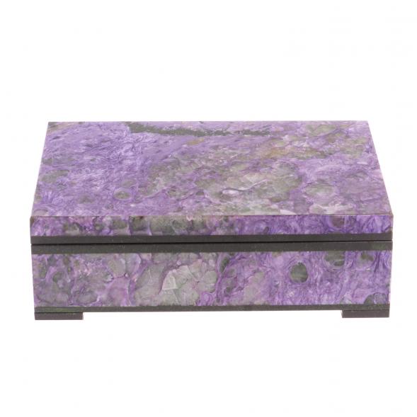 Шкатулка из чароита &amp;quot;Классическая&amp;quot; 14х9,5х4,5 см 126558