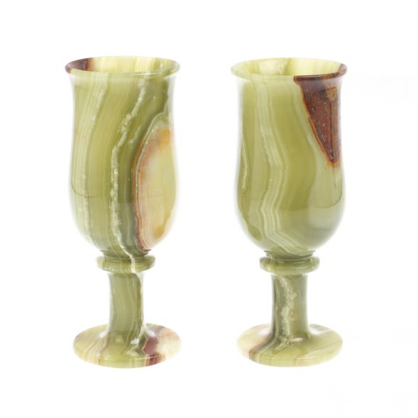 Набор бокалов 2 шт из оникса 7,5х19,5 см в коробке (3х8) 128032