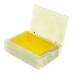 Шкатулка прямоугольная из оникса 12,5х9х4,5 см