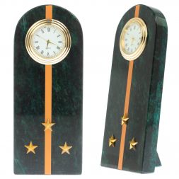 Часы &amp;quot;Погон старший лейтенант МЧС&amp;quot; камень змеевик