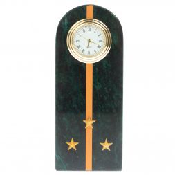 Часы &amp;quot;Погон старший лейтенант МЧС&amp;quot; камень змеевик