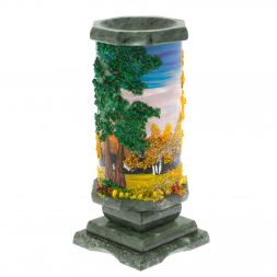 Ваза &amp;quot;Осень&amp;quot; из змеевика 8х8х17,5 см