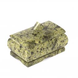 Шкатулка для украшений змеевик 10х6х6 см