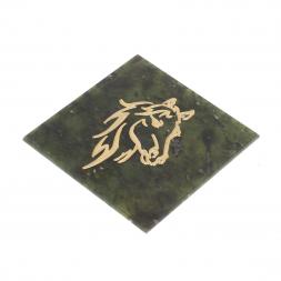 Магнит "Лошадь" камень змеевик