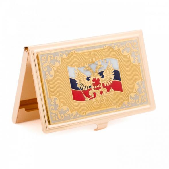 Визитница карманная &amp;quot;Герб России&amp;quot; Златоуст 116511