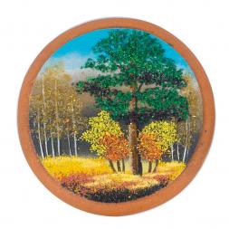 Магнит с рисунком на мдф "Осень"