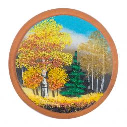 Магнит с рисунком на мдф "Осень"