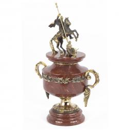 Кубок из камня и бронзы &amp;quot;Георгий Победоносец&amp;quot; лемезит