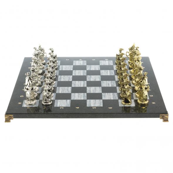 Подарочные шахматы &amp;quot;Средневековье&amp;quot; доска 44х44 см из мрамора 122411