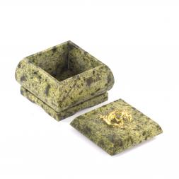 Шкатулка для украшений змеевик 5,5х6,5х5,5 см