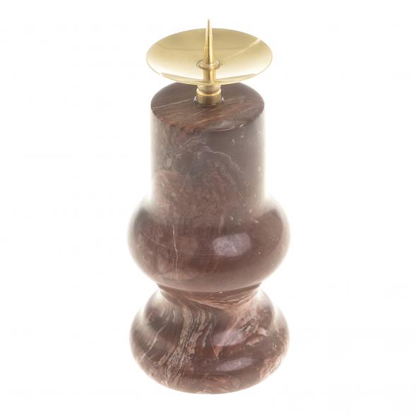 Подсвечник малый камень лемезит 4,5х10 см 123510