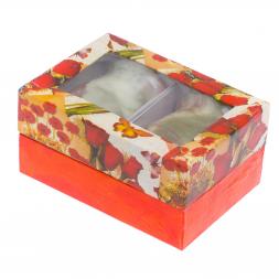 Набор стаканов из оникса 210 мл 7,5х7,5х9 см 2 шт в коробке (3х4)