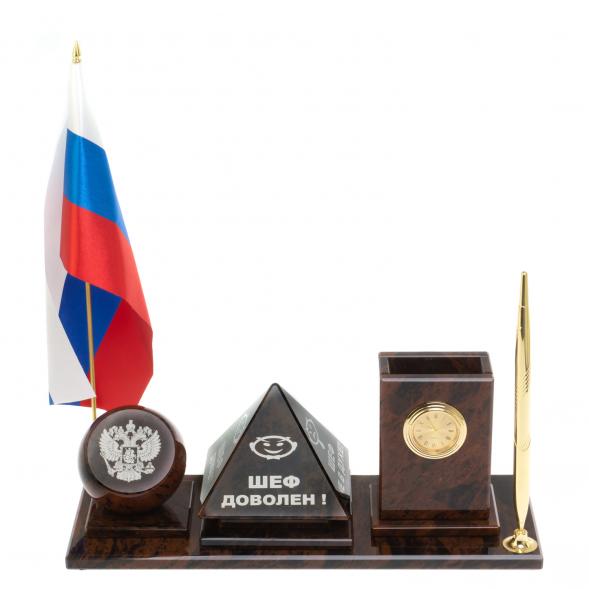 Настольный набор &amp;quot;Шефик&amp;quot; из обсидиана 126855