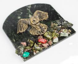 Магнит "Сова летит" змеевик