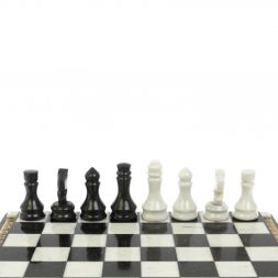 Шахматы &amp;quot;Традиционные&amp;quot; из бронзы и мрамора 44,5х44,5 см