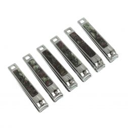 Кусачки для ногтей с камнем эвдиалит