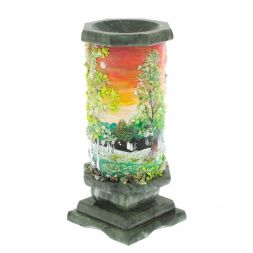 Ваза &amp;quot;Весна&amp;quot; из змеевика 8х8х17,5 см