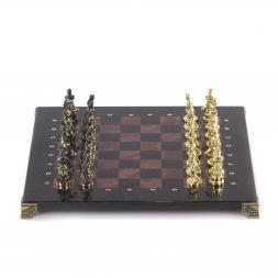 Шахматы подарочные &amp;quot;Турецкие&amp;quot; из камня лемезит и змеевик 32х32 см