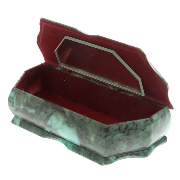 Шкатулка из змеевика &amp;quot;Осенний пейзаж&amp;quot; 18х8х6 см 129669