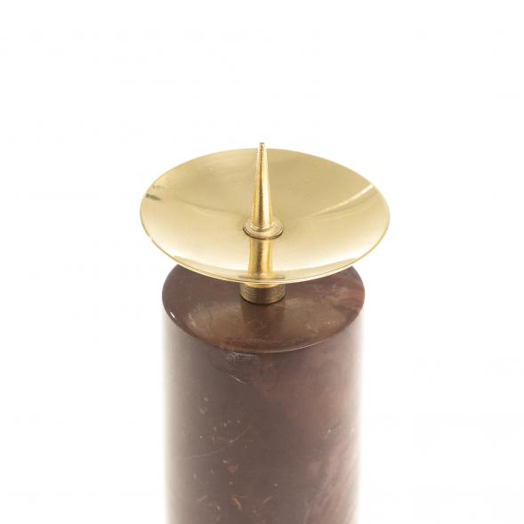 Подсвечник большой камень лемезит 4,5х12,5 см 123511