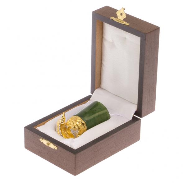 Стопка перевертыш &amp;quot;Осетр&amp;quot; нефрит бронза Златоуст 125336