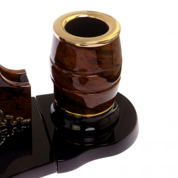 Настольный прибор &amp;quot;Медведь&amp;quot; из обсидиана 126249