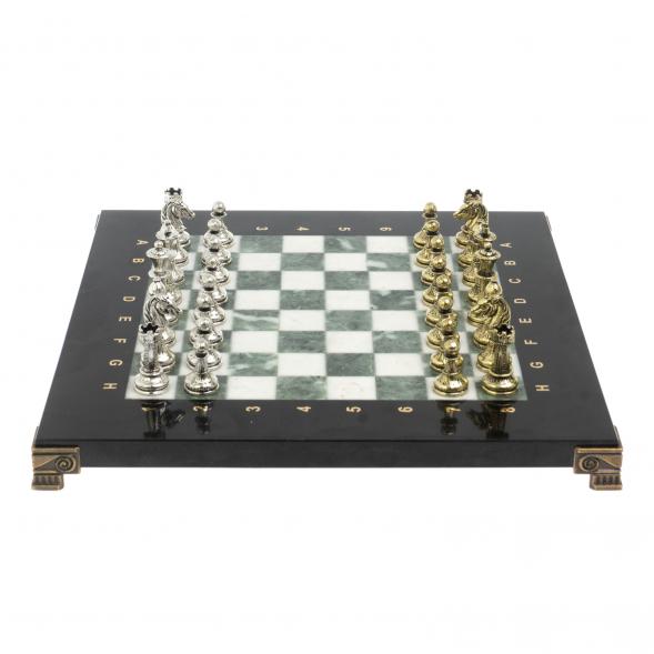 Шахматы турнирные &amp;quot;Стаунтон&amp;quot; из мрамора и змеевика 28х28 см 127732
