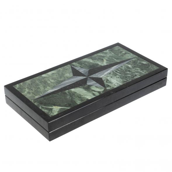 Каменные нарды &amp;quot;Звезда&amp;quot; серый мрамор гранит 127887