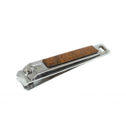 Кусачки для ногтей с камнем змеиная яшма