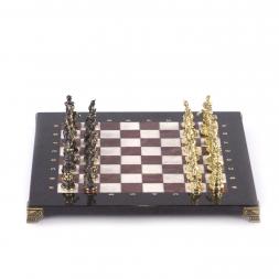 Шахматы бронзовые &amp;quot;Турецкие&amp;quot; доска 32х32 см мрамор лемезит