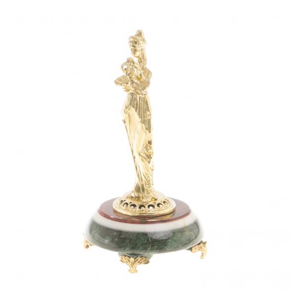 Статуэтка из бронзы &amp;quot;Фемида&amp;quot; на подставке из змеевика 123320