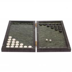 Подарочные нарды из змеевика