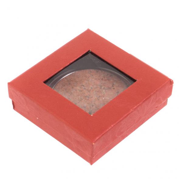 Зеркало круглое из камня пегматит цвет серебро 126562