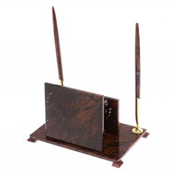 Настольный набор &amp;quot;Классический&amp;quot; из обсидиана