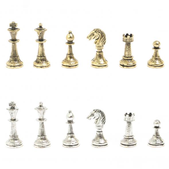 Шахматы турнирные &amp;quot;Стаунтон&amp;quot; из змеевика 28х28 см 127733