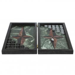 Каменные нарды &amp;quot;Звезда&amp;quot; лемезит, гранит