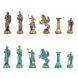Шахматы &amp;quot;Подвиги Геракла&amp;quot; фигуры  бронза / патина 28х28 см из мрамора 128195