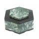 Шкатулка шестигранная из камня змеевик 16х14х8 см 128437