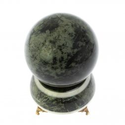 Шар на подставке 10,5 см из змеевика