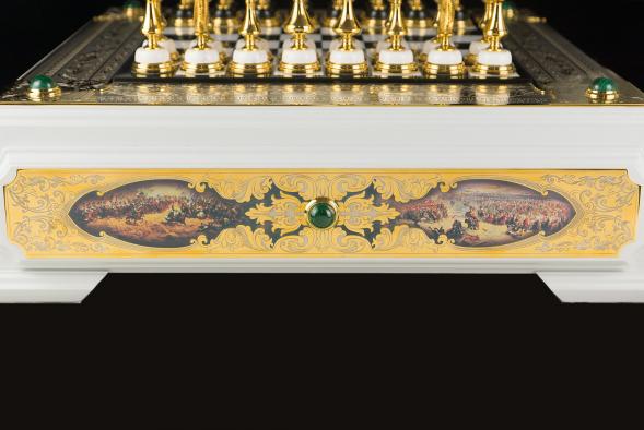 Шахматы подарочные &amp;quot;Баталия&amp;quot; покрытие золотом Златоуст 120666