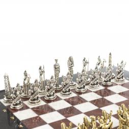 Шахматы &amp;quot;Древний Египет&amp;quot; доска 32х32 см мрамор лемезит