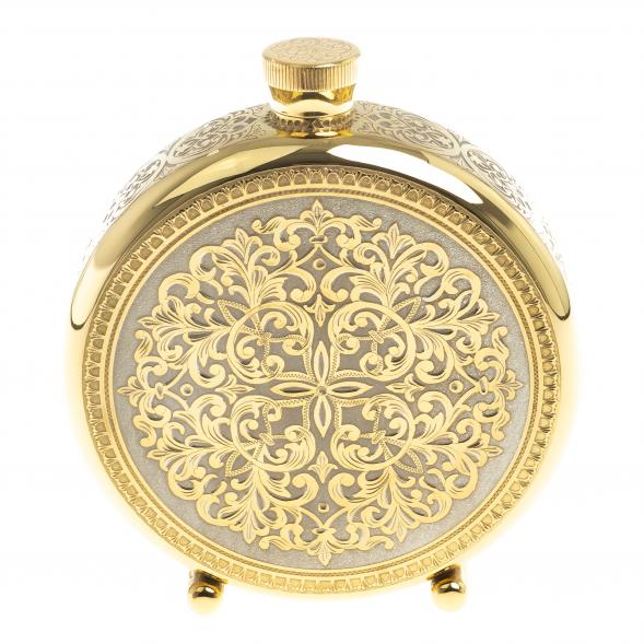 Подарочный набор &amp;quot;Кабан&amp;quot; фляжка и 3 стопки перевертыша Златоуст 123691