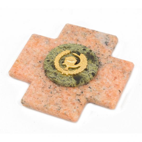 Магнит Медицинская служба мрамор змеевик зеленый 113883