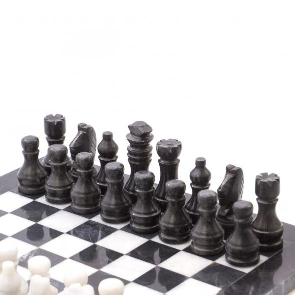 Шахматы из мрамора &amp;quot;Классические&amp;quot; доска 30х30 см 124913