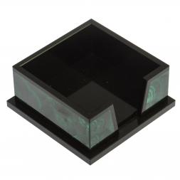 Лоток для бумаг "Кубарик" из камня малахит